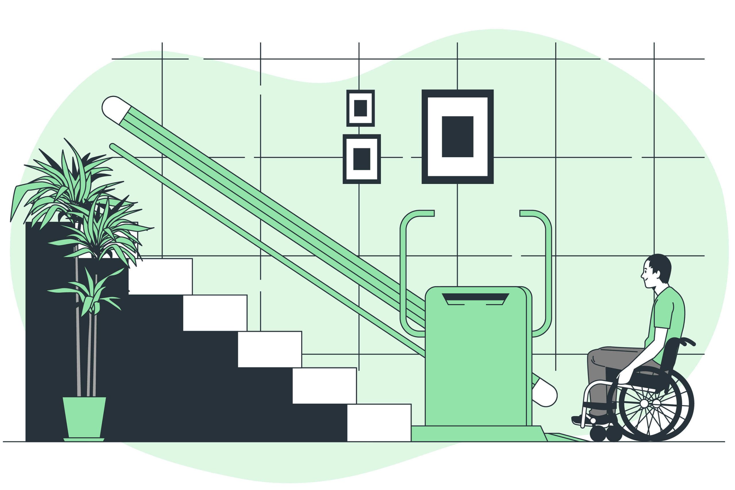 Cómo funciona una silla salvaescaleras